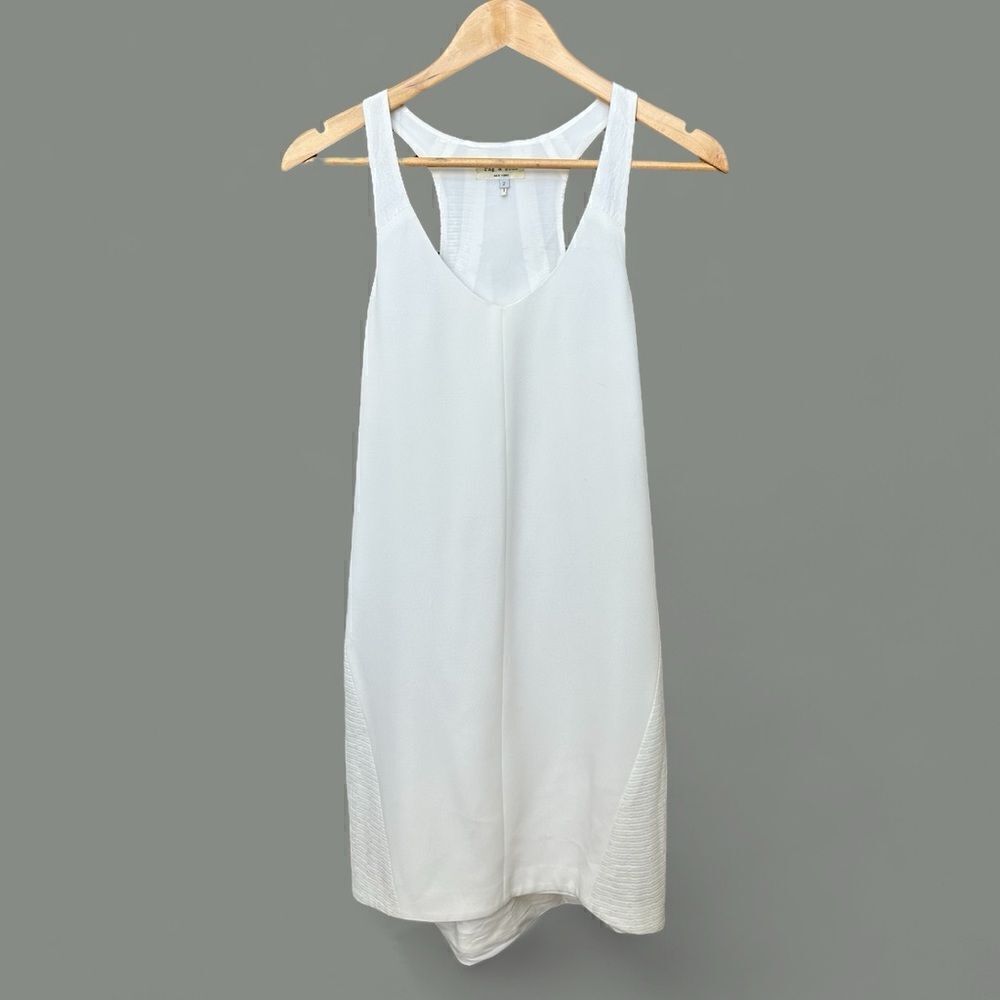 Rag & Bone Chieftain Dress Razorback White Size 2